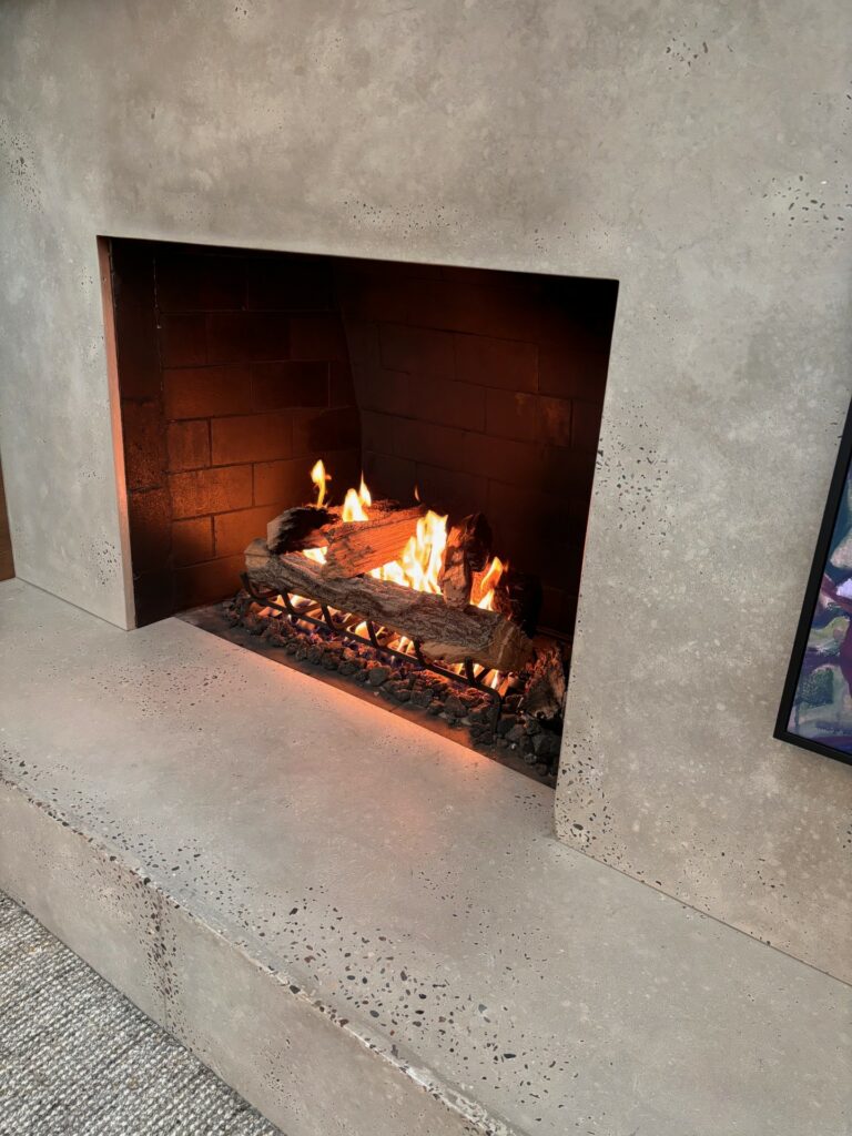 Fireplace,  Architecture, fireplace hearth, hearth, mantel, mantle, fireplace mantel, fireplace mantle, fireplace surround, concrete fireplace, concrete, stone fireplace, luxury design, fireplace inspiration, fireplace inspo, interior design, modern design, modern, grey, modern, fluted, industrial