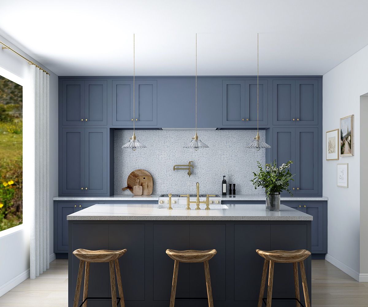 A close look at the Perseverance glass terrazzo