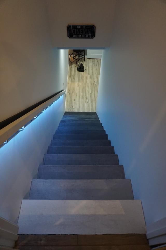 Concrete stairs in progress