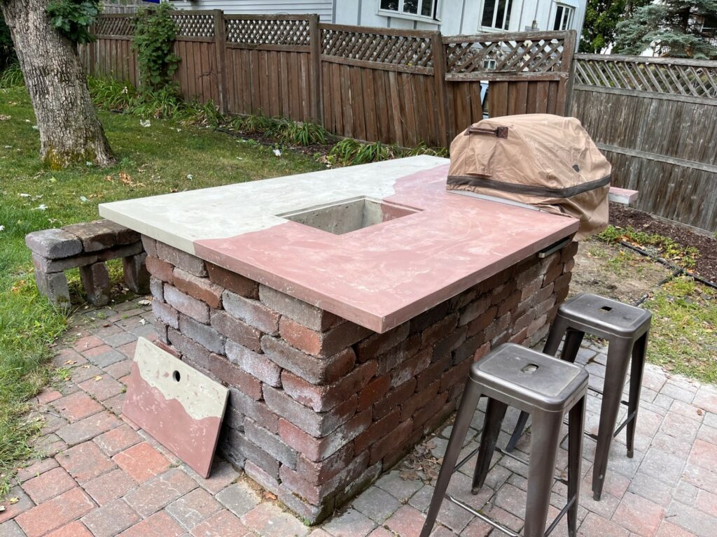 Concrete countertops