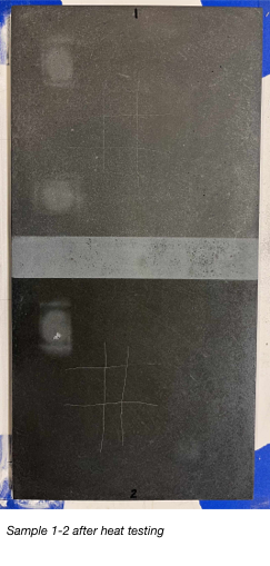 Concrete sealer stain testing