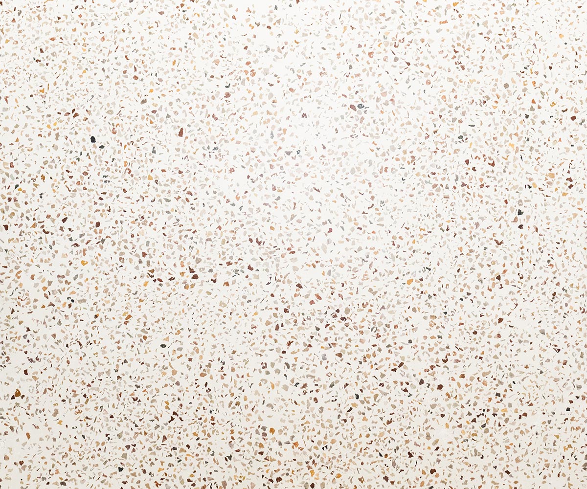 A concrete bathroom vanity in the Kindness pattern
